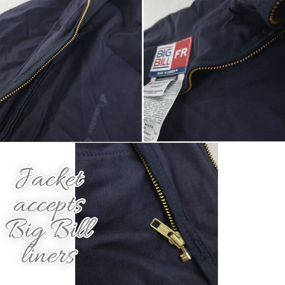 Big Bill FR Work Jacket Flame Resistant CAT2 Westex (Liner Compatible) Medium - Picture 6 of 13
